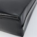 Salvatore Ferragamo Shoulder Bag Patent leather Black Silver Auth bs33174-16