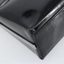 Salvatore Ferragamo Shoulder Bag Patent leather Black Silver Auth bs33174-17