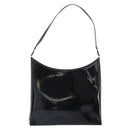 Salvatore Ferragamo Shoulder Bag Patent leather Black Silver Auth bs33174-13