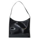 Salvatore Ferragamo Shoulder Bag Patent leather Black Silver Auth bs33174-2