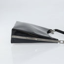 Salvatore Ferragamo Shoulder Bag Patent leather Black Silver Auth bs33174-3