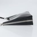 Salvatore Ferragamo Shoulder Bag Patent leather Black Silver Auth bs33174-4