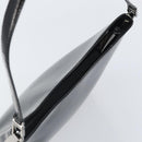Salvatore Ferragamo Shoulder Bag Patent leather Black Silver Auth bs33174-6