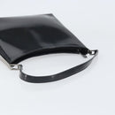 Salvatore Ferragamo Shoulder Bag Patent leather Black Silver Auth bs33174-7
