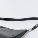 Salvatore Ferragamo Shoulder Bag Patent leather Black Silver Auth bs33174-14