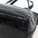 Salvatore Ferragamo Tote Bag Patent leather Black Silver Auth bs33176-9
