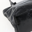 Salvatore Ferragamo Tote Bag Patent leather Black Silver Auth bs33176-14