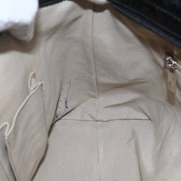 Salvatore Ferragamo Tote Bag Patent leather Black Silver Auth bs33176