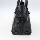 Salvatore Ferragamo Tote Bag Patent leather Black Silver Auth bs33176-3