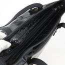 Salvatore Ferragamo Tote Bag Patent leather Black Silver Auth bs33176-6