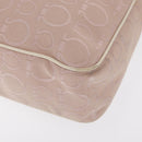 Salvatore Ferragamo Tote Bag Canvas Pink Silver Auth bs33177-15