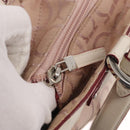 Salvatore Ferragamo Tote Bag Canvas Pink Silver Auth bs33177-10