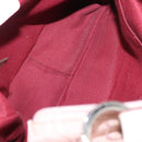 Salvatore Ferragamo Tote Bag Canvas Pink Silver Auth bs33177-11