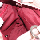 Salvatore Ferragamo Tote Bag Canvas Pink Silver Auth bs33177-17