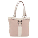 Salvatore Ferragamo Tote Bag Canvas Pink Silver Auth bs33177-13