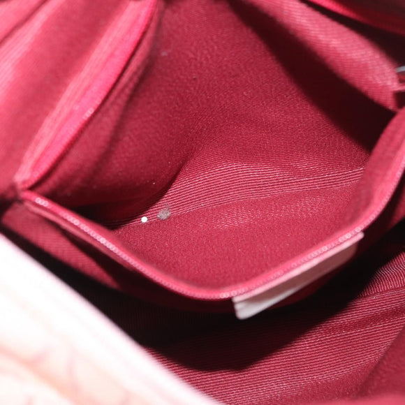 Salvatore Ferragamo Tote Bag Canvas Pink Silver Auth bs33177