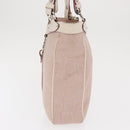 Salvatore Ferragamo Tote Bag Canvas Pink Silver Auth bs33177-3