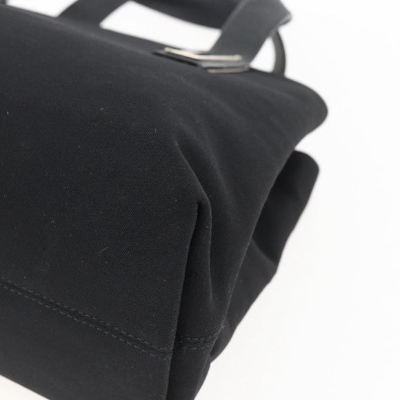 Salvatore Ferragamo Hand Bag Canvas Black 339933 Auth bs33179