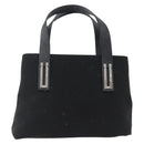 Salvatore Ferragamo Hand Bag Canvas Black 339933 Auth bs33179-2