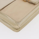 PRADA Schoudertas Nylon Beige Zilver Auth bs33180-9
