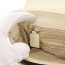 PRADA Shoulder Bag Nylon Beige Silver Auth bs33180-24