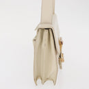 PRADA Shoulder Bag Nylon Beige Silver Auth bs33180-4