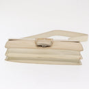 PRADA Schoudertas Nylon Beige Zilver Auth bs33180-5