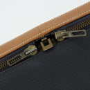 HERMES Trunk Leather Black Auth bs33187-17