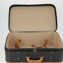 HERMES Trunk Leather Black Auth bs33187-11