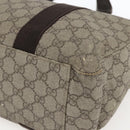 GUCCI GG Supreme Tote Bag PVC Beige Silver 141624 Auth bs33190-10