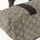 GUCCI GG Supreme Tote Bag PVC Beige Silver 141624 Auth bs33190-13