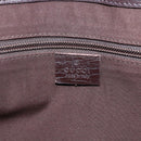 GUCCI GG Supreme Tote Bag PVC Beige Silver 141624 Auth bs33190-14