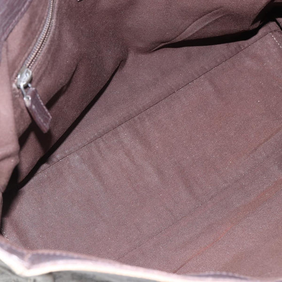 GUCCI GG Supreme Tote Bag PVC Beige Silver 141624 Auth bs33190