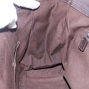 GUCCI GG Supreme Tote Bag PVC Beige Silver 141624 Auth bs33190-18