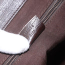 GUCCI GG Supreme Tote Bag PVC Beige Silver 141624 Auth bs33190-20