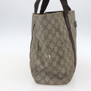 GUCCI GG Supreme Tote Bag PVC Beige Silver 141624 Auth bs33190-4