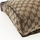 GUCCI GG Canvas Shoulder Bag Beige Silver 146236 Auth bs33191-16
