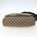 GUCCI GG Canvas Shoulder Bag Beige Silver 146236 Auth bs33191-5