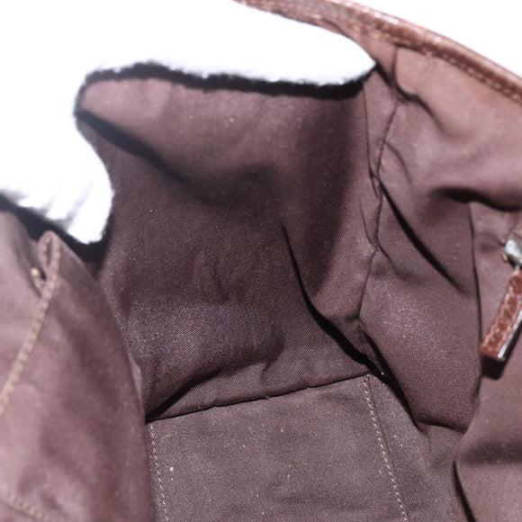 GUCCI GG Canvas Web Sherry Line Tote Bag Beige Silver Red 145758 Auth bs33193