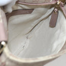 GUCCI GG Supreme Shoulder Bag PVC Pink Gold 295257 Auth bs33194-21