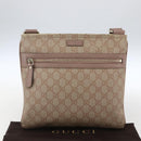 GUCCI GG Supreme Shoulder Bag PVC Pink Gold 295257 Auth bs33194-12