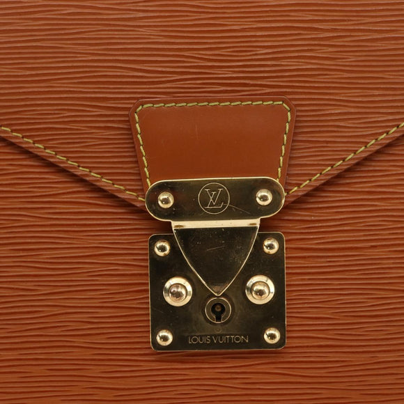 LOUIS VUITTON Epi Serviette Conseiller Zipangu Gold M54428 LV Auth bs33195
