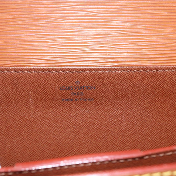 LOUIS VUITTON Epi Serviette Conseiller Zipangu Gold M54428 LV Auth bs33195
