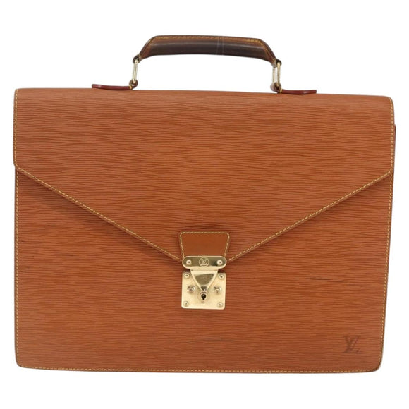 LOUIS VUITTON Epi Serviette Conseiller Zipangu Gold M54428 LV Auth bs33195