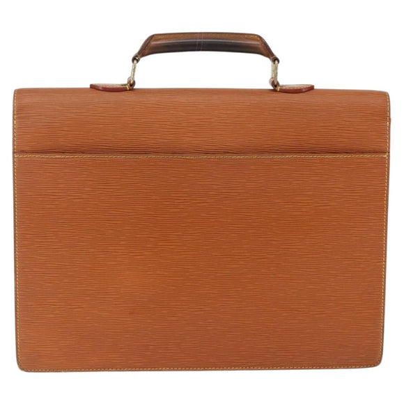 LOUIS VUITTON Epi Serviette Conseiller Zipangu Gold M54428 LV Auth bs33195