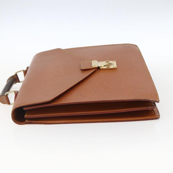 LOUIS VUITTON Epi Serviette Conseiller Zipangu Gold M54428 LV Auth bs33195