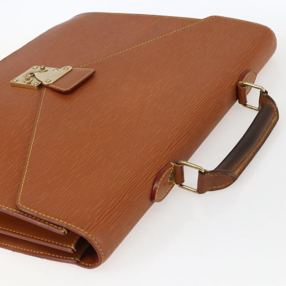 LOUIS VUITTON Epi Serviette Conseiller Zipangu Gold M54428 LV Auth bs33195