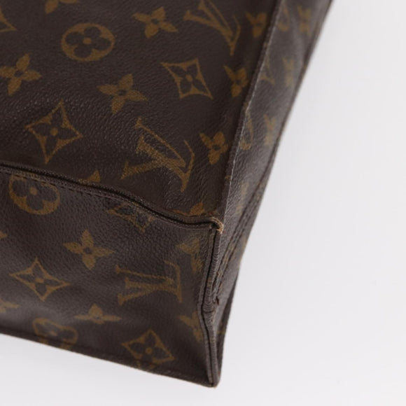 LOUIS VUITTON Monogram Sac Plat Hand Bag M51140 LV Auth bs33196