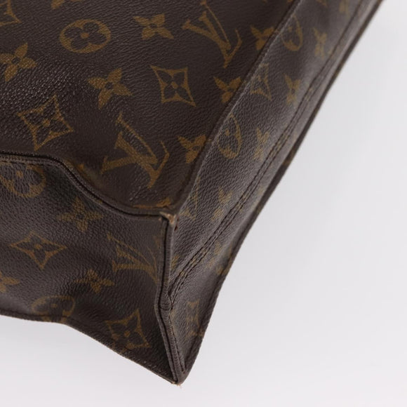 LOUIS VUITTON Monogram Sac Plat Hand Bag M51140 LV Auth bs33196