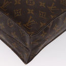 LOUIS VUITTON Monogram Sac Plat Hand Bag M51140 LV Auth bs33196-16